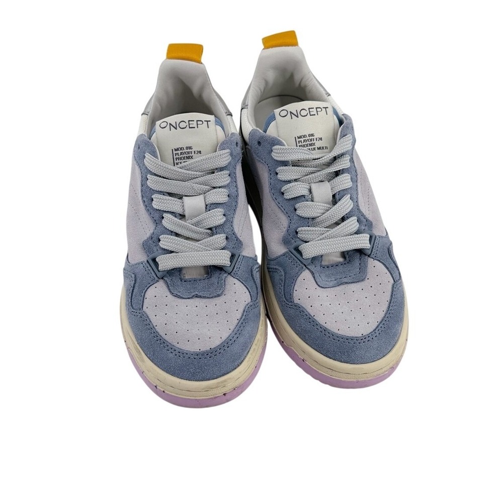 ONCEPT Phoenix Playoff F24 Ice Blue Multi Suede Sneakers‎ MOD.016 Womens size 6